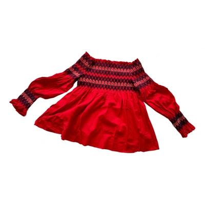 Pre-owned Maje Tunic In Red