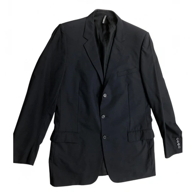 Pre-owned Dior Wool Suit In Blue