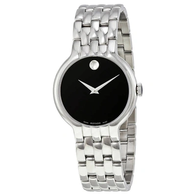 Movado Classic Black Dial Stainless Steel Mens Watch 0606337