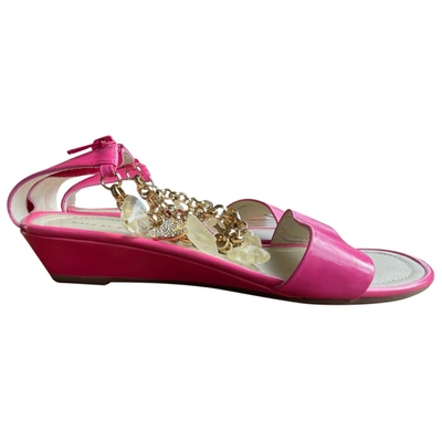Pre-owned Marc By Marc Jacobs Leather Sandal In Pink