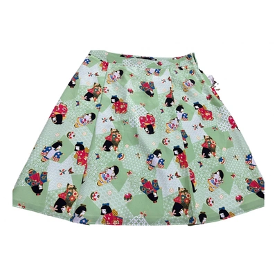 Pre-owned Moschino Love Mini Skirt In Green