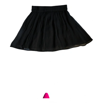 Pre-owned Ganni Fall Winter 2019 Mini Skirt In Black