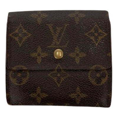 Pre-owned Louis Vuitton Cloth Wallet In Brown