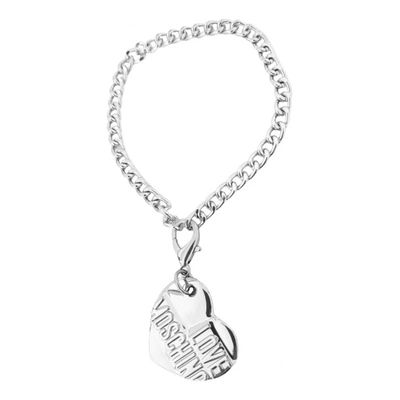 Pre-owned Moschino Love Bracelet In Silver