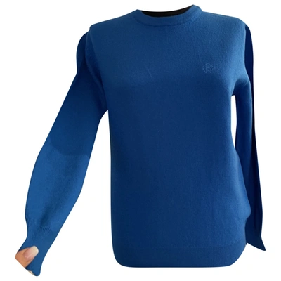 Pre-owned Roberto Cavalli Wool Jumper In Blue