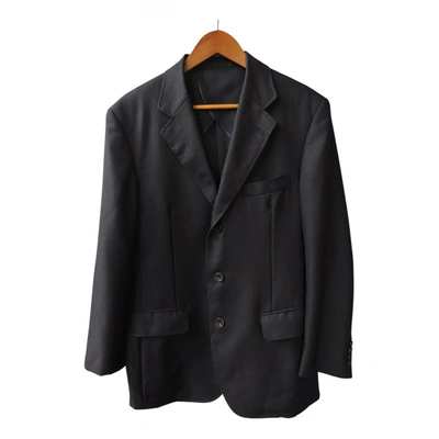 Pre-owned Burberry Wool Jacket In Black