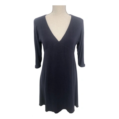 Pre-owned Maje Fall Winter 2020 Wool Mini Dress In Blue