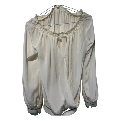 Pre-owned Patrizia Pepe Blouse In Beige