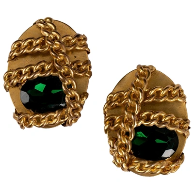 Pre-owned Claude Montana Earrings In Gold