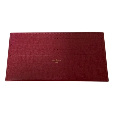 Pre-owned Louis Vuitton Cloth Purse In Burgundy
