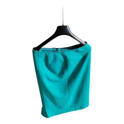 Pre-owned Luisa Spagnoli Wool Mid-length Skirt In Green