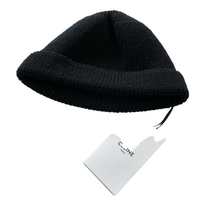 Pre-owned Celine Wool Hat In Black