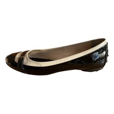 Pre-owned Tod's Patent Leather Ballet Flats In Multicolour