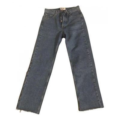 Pre-owned Rouje Fall Winter 2019 Straight Jeans In Blue