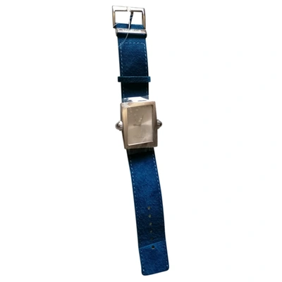 Pre-owned Roberto Cavalli Watch In Blue