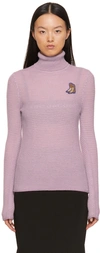 Marc Jacobs Purple 'the Tuckstitch Turtleneck' Sweater In 536 Mauve Multi