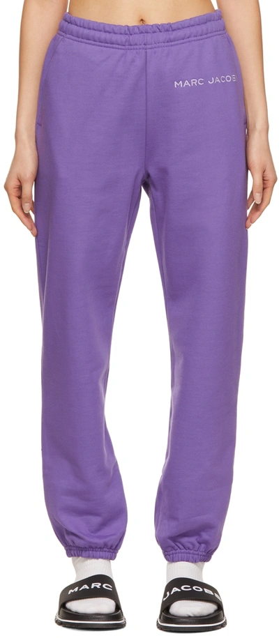 Marc Jacobs Purple 'the Sweatpants' Lounge Pants In Violet