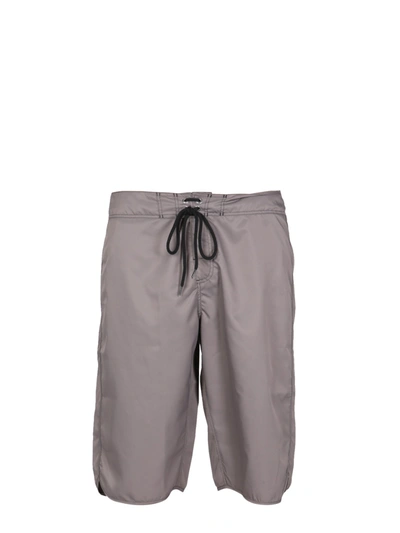 Jil Sander Drawstring Knee-length Swim Shorts In Green
