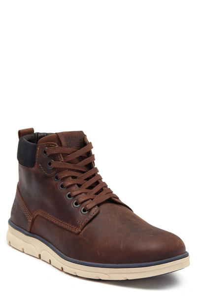 Jack & Jones Tubar Leather Chukka Boot In Brandy Brown | ModeSens