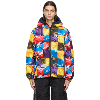Aape By A Bathing Ape Multicolor Down Camo Jacket In Multimlx