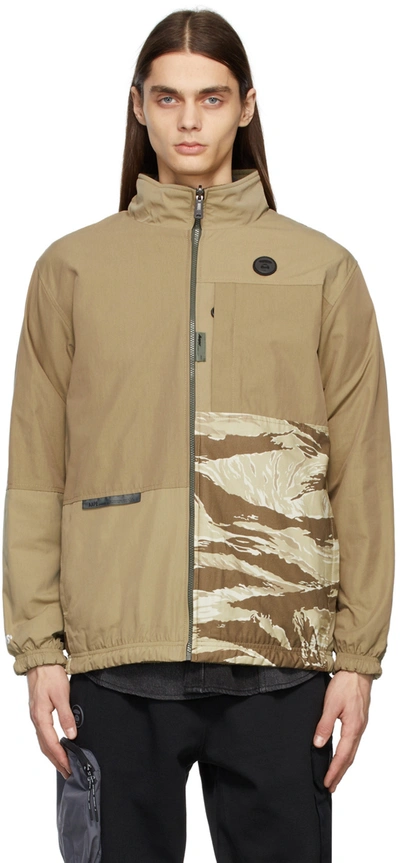 Aape By A Bathing Ape Reversible Beige & Khaki Jacket In Brown