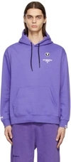 AAPE BY A BATHING APE PURPLE CLASSIC LOGO HOODIE