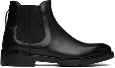 Ermenegildo Zegna Black Cortina Chelsea Boots In Ner Black