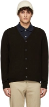 NORSE PROJECTS BROWN LAMBSWOOL ADAM CARDIGAN