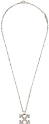 Off-white Brass Necklace With Arrow Pendant Detail  Jil Sander Man In Silver