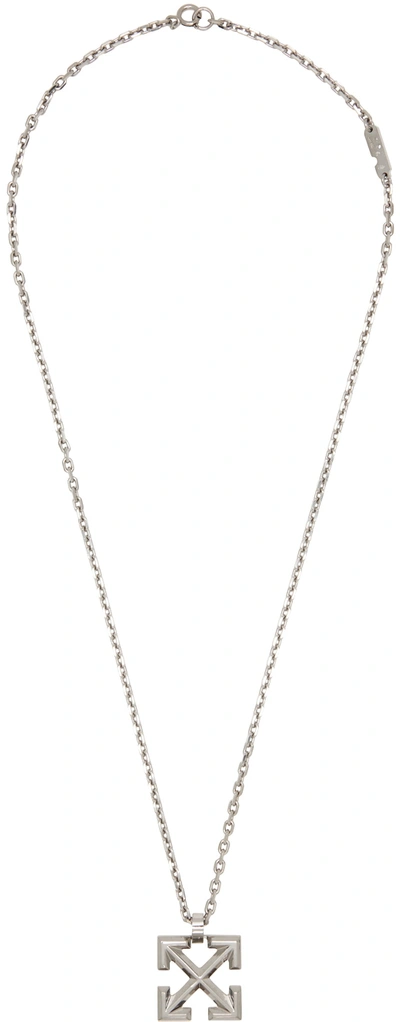 Off-white Brass Necklace With Arrow Pendant Detail  Jil Sander Man In Multicolour