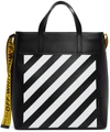 OFF-WHITE BLACK BINDER DIAGONAL TOTE