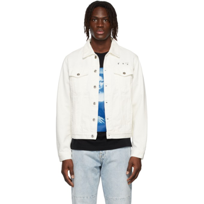 Off-white Caravaggio Arrow Slim-fit Denim Jacket White