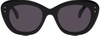 ALAÏA BLACK STUD CAT EYE SUNGLASSES