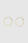 Cos Geometric Hoop Earrings In Gold