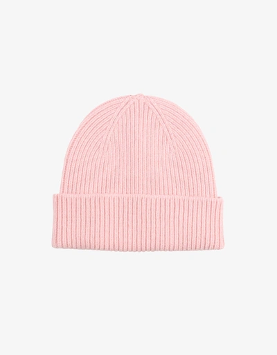 Colorful Standard Unisex Merino Wool Beanie Faded Pink In Light Pink