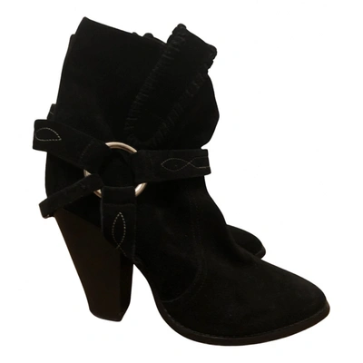 Pre-owned Isabel Marant Étoile Buckled Boots In Black