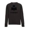 Isabel Marant Étoile Isabel Marant Etoile Milly Logo Sweatshirt In Faded Black