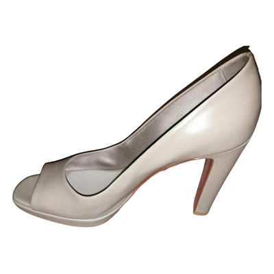 Pre-owned Gianvito Rossi Leather Heels In Grey