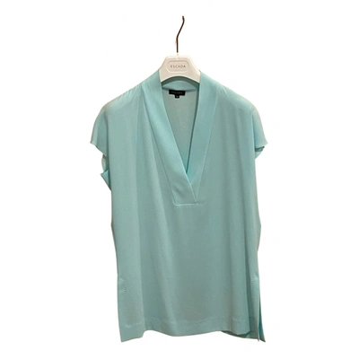 Pre-owned Escada Blouse In Turquoise