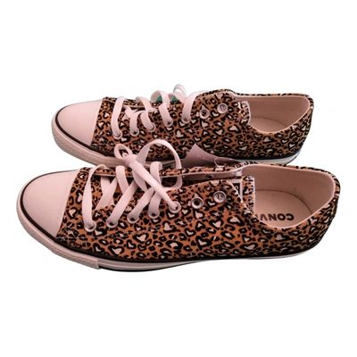 Pre-owned Converse Cloth Low Trainers In Multicolour