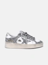 Golden Goose Stardan Glittered Leather Sneakers In White