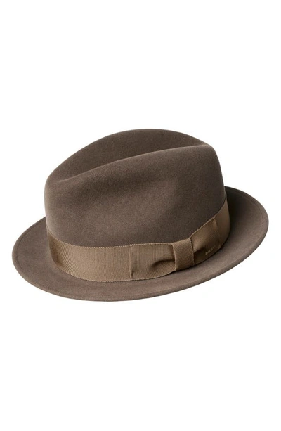 Bailey Bogan Wool Fedora In Saddle