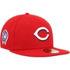 NEW ERA NEW ERA RED CINCINNATI REDS 9/11 MEMORIAL SIDE PATCH 59FIFTY FITTED HAT