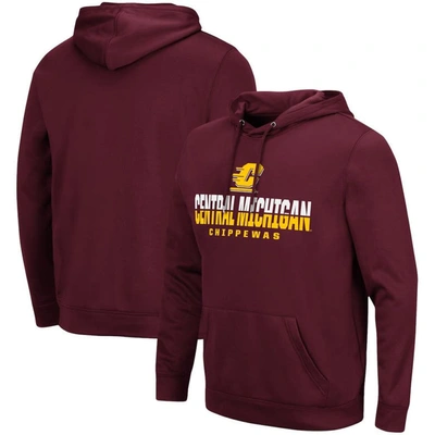 Colosseum Men's Maroon Cent. Michigan Chippewas Lantern Pullover Hoodie