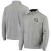 Colosseum Men's Heather Gray Georgetown Hoyas Tortugas Logo Quarter-zip Jacket In Heather Gray