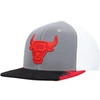 MITCHELL & NESS MITCHELL & NESS GRAY/WHITE CHICAGO BULLS DAY 5 SNAPBACK HAT