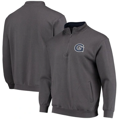 Colosseum Men's Charcoal Georgetown Hoyas Tortugas Logo Quarter-zip Jacket