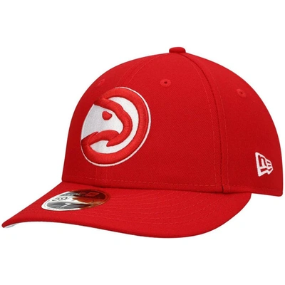 New Era Men's Red Atlanta Hawks Team Low Profile 59fifty Fitted Hat