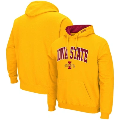 Colosseum Men's Gold Iowa State Cyclones Arch Logo 3.0 Pullover Hoodie