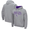Colosseum Heathered Gray Stephen F Austin Lumberjacks Arch And Logo Pullover Hoodie In Heather Gray